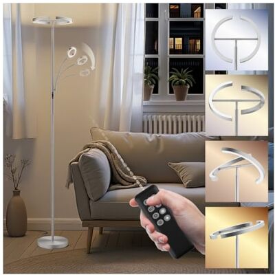 tectake - Auralis - Nickel matt - Stehlampe tectake - Auralis - Nickel matt - Stehlampe