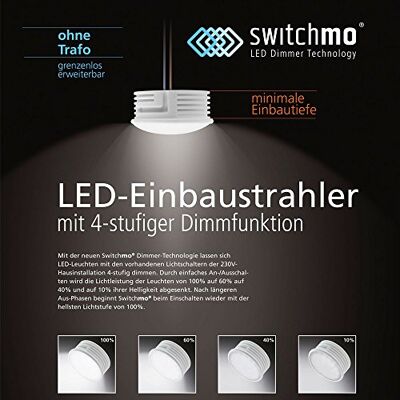LeuchtenDirekt LED Switchmo dimmbares Leuchtmittel für Spots 350lm 5,5 W warmweiss LeuchtenDirekt LED Switchmo dimmbares Leuchtmittel für Spots 350lm 5,5 W warmweiss