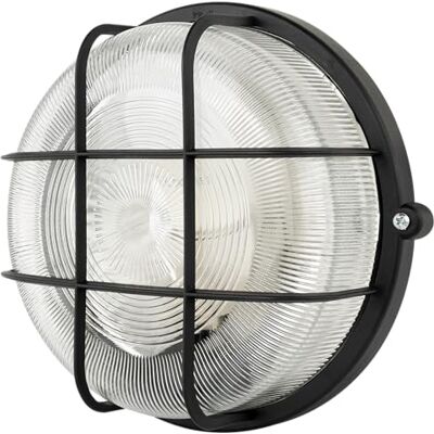 REV Feuchtraumleuchte LED Feuchtraumlampe rund, IP44, 7W, 600lm, 3000K, ideal als Wand- oder Deckenlampe Werkstattlampe, Kellerlampe, schwarz REV Feuchtraumleuchte LED Feuchtraumlampe rund, IP44, 7W, 600lm, 3000K, ideal als Wand- oder Deckenlampe Werkstattlampe, Kellerlampe, schwarz