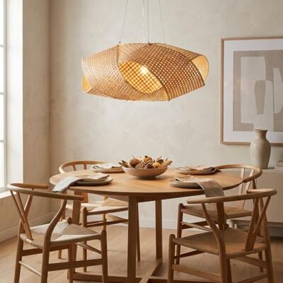 B·LED BARCELONA LED BARCELONA LED Große Pendelleuchte aus Natur-Rattan NIDO E27 Handgefertigte Deckenlampe aus Bambus-Weide Klassisch Modern Vintage Luxus für Wohnzimmer Esszimmer Küche B·LED BARCELONA LED BARCELONA LED Große Pendelleuchte aus Natur-Rattan NIDO E27 Handgefertigte Deckenlampe aus Bambus-Weide Klassisch Modern Vintage Luxus für Wohnzimmer Esszimmer Küche