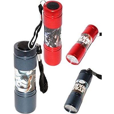 alles-meine.de GmbH 2 Stück kleine Taschenlampen LED Star War aus Metall für Kinder & Erwachsene Mini Lampe/Projektor 9 Fach LEDlicht Licht Auto Kindertasch.. alles-meine.de GmbH 2 Stück kleine Taschenlampen LED Star War aus Metall für Kinder & Erwachsene Mini Lampe/Projektor 9 Fach LEDlicht Licht Auto Kindertasch..
