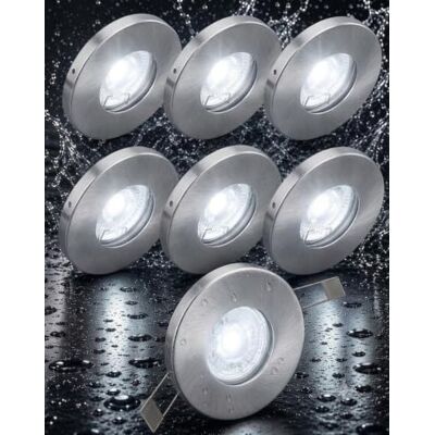 Trango 6er Set 6729IP65-069M6KSD IP65 LED Einbaustrahler in ALU gebürstet inkl. 6x 6000K Tageslicht Weiß (kaltweiß) dimmbar Ultra Flach LED Modul für Bad, Dusche, Einbauspots, Deckenlampe, Spots Trango 6er Set 6729IP65-069M6KSD IP65 LED Einbaustrahler in ALU gebürstet inkl. 6x 6000K Tageslicht Weiß (kaltweiß) dimmbar Ultra Flach LED Modul für Bad, Dusche, Einbauspots, Deckenlampe, Spots