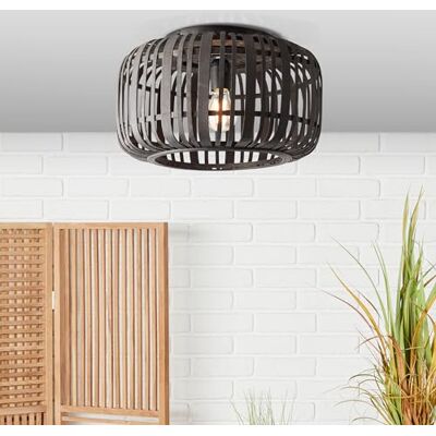 Lightbox Deckenlampe Deckenleuchte Nature-Style 40cm Durchmesser Korbschirm 1x E27 Deckenlampe Deckenleuchte Nature-Style 40cm Durchmesser Korbschirm 1x E27 Metall/Bambus, braun/schwarz Lightbox Deckenlampe Deckenleuchte Nature-Style 40cm Durchmesser Korbschirm 1x E27 Deckenlampe Deckenleuchte Nature-Style 40cm Durchmesser Korbschirm 1x E27 Metall/Bambus, braun/schwarz