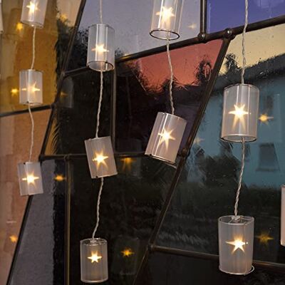 hellum LED Lichtervorhang innen mit Laternen, 140x60cm, mit Trafo Lichtvorhang mit Holografie Laternen warmweiß, 28 LED, für Weihnachten, Advent, Fenster, Wintergarten <59lm 564198 hellum LED Lichtervorhang innen mit Laternen, 140x60cm, mit Trafo Lichtvorhang mit Holografie Laternen warmweiß, 28 LED, für Weihnachten, Advent, Fenster, Wintergarten <59lm 564198