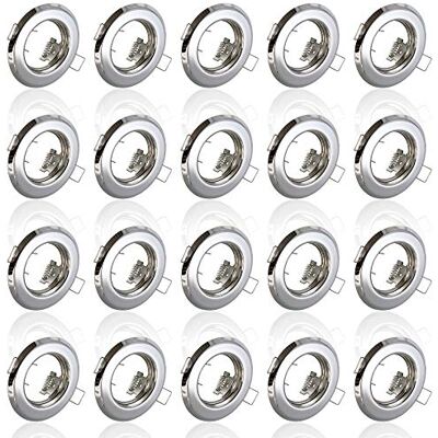 Maxkomfort 20x Einbaustrahler IP20 mit GU10 Fassung RUND eisen gebürstet Einbauspot Einbauleuchte Rahmen Rostfrei Deckenspot Strahler Spot 803 Maxkomfort 20x Einbaustrahler IP20 mit GU10 Fassung RUND eisen gebürstet Einbauspot Einbauleuchte Rahmen Rostfrei Deckenspot Strahler Spot 803