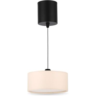REV Pendelleuchte Akku 120lm dimmbar 3 Farben, Timer 1-4h, höhenverstellbar (18-123cm), Hängeleuchte Wohnzimmer, Fernbedienung, Stoffschirm, beige REV Pendelleuchte Akku 120lm dimmbar 3 Farben, Timer 1-4h, höhenverstellbar (18-123cm), Hängeleuchte Wohnzimmer, Fernbedienung, Stoffschirm, beige