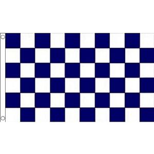 AZ FLAG Flagge Zielflagge Marineblaues Und Weisses 150x90 cm Rennflagge Fahne 100% Polyester mit Messing-Ösen 110g AZ FLAG Flagge Zielflagge Marineblaues Und Weisses 150x90 cm Rennflagge Fahne 100% Polyester mit Messing-Ösen 110g