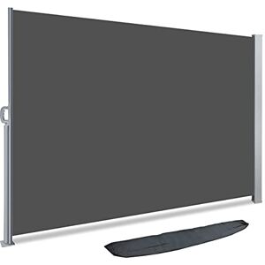 VOUNOT Seitenmarkise Ausziehbar für Balkon, Garten und Terrasse, Sichtschutz, Windschutz, Wasserdicht, Sonnenschutz, 140 x 300 cm, Grau VOUNOT Seitenmarkise Ausziehbar für Balkon, Garten und Terrasse, Sichtschutz, Windschutz, Wasserdicht, Sonnenschutz, 140 x 300 cm, Grau