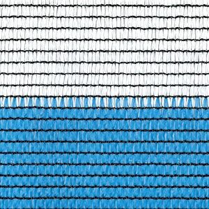 TENAX Soleado Sport 2,00x5 m Weiß/Blau, Zweifarbiges abschirmendes Gewebe, mit horizontalen Streifen für Sportplätze, für Sport und Tourismus TENAX Soleado Sport 2,00x5 m Weiß/Blau, Zweifarbiges abschirmendes Gewebe, mit horizontalen Streifen für Sportplätze, für Sport und Tourismus