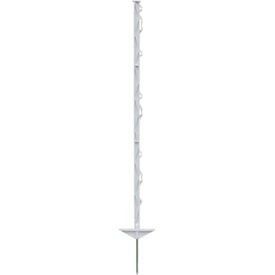 Voss 20x Farm 105 Weidezaunpfähle, Zaunpfosten, 8 Ösen für Litze, Seil, Band, Doppeltritt, verzinkter Stahlnagel, Höhe 105cm, weiß Voss 20x Farm 105 Weidezaunpfähle, Zaunpfosten, 8 Ösen für Litze, Seil, Band, Doppeltritt, verzinkter Stahlnagel, Höhe 105cm, weiß