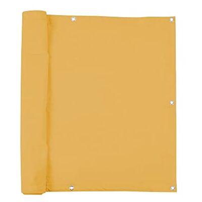 jarolift Balkonbespannung Basic, Balkon Sichtschutz Windschutz Sonnenschutz Balkon-Verkleidung, Wasserdicht, 300 x 90 cm,(16 Ösen) Gelb jarolift Balkonbespannung Basic, Balkon Sichtschutz Windschutz Sonnenschutz Balkon-Verkleidung, Wasserdicht, 300 x 90 cm,(16 Ösen) Gelb