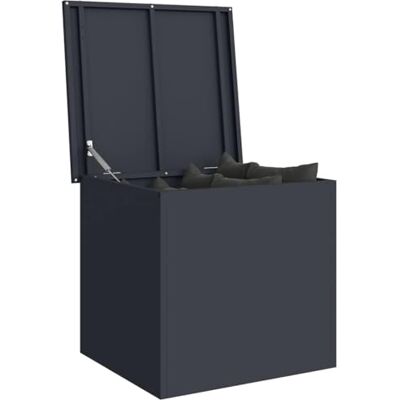 vidaXL Gartenlagerkissenbox Verzinkter Stahl 55 x 50,5 x 50 cm 117 L vidaXL Gartenlagerkissenbox Verzinkter Stahl 55 x 50,5 x 50 cm 117 L
