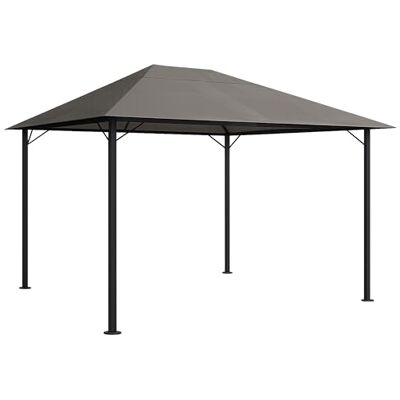 QUICK STAR Metall Garten Pavillon Nizza 3x4m Antik Partyzelt Taupe/Beigegrau RAL 7006 QUICK STAR Metall Garten Pavillon Nizza 3x4m Antik Partyzelt Taupe/Beigegrau RAL 7006