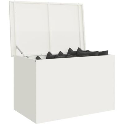 vidaXL Gartenlagerkissenbox Verzinkter Stahl 80 x 50,5 x 50 cm 175 L vidaXL Gartenlagerkissenbox Verzinkter Stahl 80 x 50,5 x 50 cm 175 L