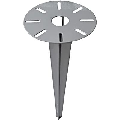 Generic Erdspieß Garten Bodenspieß Metall pulverbeschichteter Stahl grau 15cm 3mm inkl. Kabeldurchführung Generic Erdspieß Garten Bodenspieß Metall pulverbeschichteter Stahl grau 15cm 3mm inkl. Kabeldurchführung