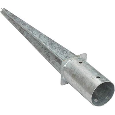 EXCOLO Einschlagbodenhülse Rund 80 mm – Feuerverzinkt – Einschlaghülse für Holzpfosten Ø 80 mm – Pfostenträger ohne Betonieren – Bodenhülse für Holzzaun & Lamellenzaun EXCOLO Einschlagbodenhülse Rund 80 mm – Feuerverzinkt – Einschlaghülse für Holzpfosten Ø 80 mm – Pfostenträger ohne Betonieren – Bodenhülse für Holzzaun & Lamellenzaun