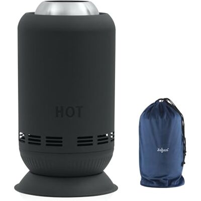 Zelsius Edelstahl Tischkamin rauchfrei Pellet Feuersäule mit Tasche, Garten Tischfeuer, Feuerkorb Mini Feuertonne, Outdoor Feuerschale, Camping Tischofen, Tischfeuerstelle, Terrassenofen (Schwarz) Zelsius Edelstahl Tischkamin rauchfrei Pellet Feuersäule mit Tasche, Garten Tischfeuer, Feuerkorb Mini Feuertonne, Outdoor Feuerschale, Camping Tischofen, Tischfeuerstelle, Terrassenofen (Schwarz)