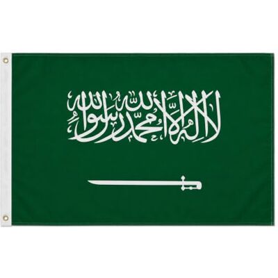 trends4cents Flagge Länder 150 x 250 cm – Premium Hissflagge mit 3 Metallösen – Wetterfest, UV-beständig & doppelt vernäht – 100% Polyester – Große Fahne für Fahnenmast, Garten & Events (Saudi Arabien) trends4cents Flagge Länder 150 x 250 cm – Premium Hissflagge mit 3 Metallösen – Wetterfest, UV-beständig & doppelt vernäht – 100% Polyester – Große Fahne für Fahnenmast, Garten & Events (Saudi Arabien)