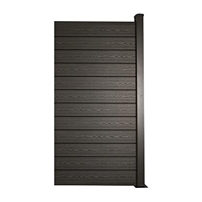 Ventanara ® WPC Zaun Sichtschutzzaun Steckzaun Gartensichtschutz Komplettset 188x190 inkl Aluminiumpfosten anthrazit (anthrazit, 1x Element schmal + 1x Pfosten inkl. Aufschr) Ventanara ® WPC Zaun Sichtschutzzaun Steckzaun Gartensichtschutz Komplettset 188x190 inkl Aluminiumpfosten anthrazit (anthrazit, 1x Element schmal + 1x Pfosten inkl. Aufschr)