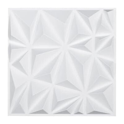 Vevor Weiße Matte Diamant 3D Wandpaneele - Wandpaneele Vevor Weiße Matte Diamant 3D Wandpaneele - Wandpaneele