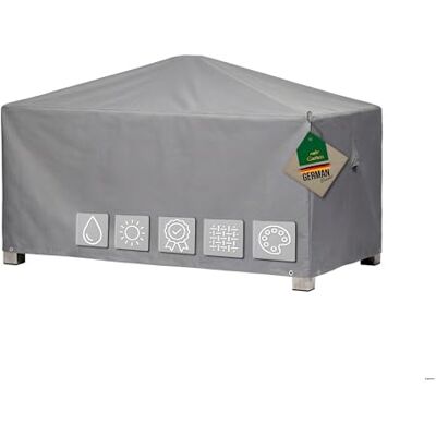 Mehr Garten Schutzhülle Gartentisch eckig 185x105x71 cm, 600D Oxford wasserdicht, UV-beständig, reißfest und winterfest robuste Abdeckung für Gartenmöbel mit Kordelzug für sicheren Halt Mehr Garten Schutzhülle Gartentisch eckig 185x105x71 cm, 600D Oxford wasserdicht, UV-beständig, reißfest und winterfest robuste Abdeckung für Gartenmöbel mit Kordelzug für sicheren Halt