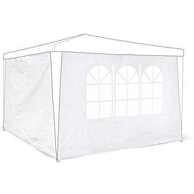 Relaxdays Pavillon-Seitenteile 2-er Set für 3 x 3 m Pavillons Seitenwand mit Fenster für Gartenpavillon und Faltpavillon 2 Teile mit Klettverschluss als Windschutz , weiß, 0.5 x 290 x 190 cm Relaxdays Pavillon-Seitenteile 2-er Set für 3 x 3 m Pavillons Seitenwand mit Fenster für Gartenpavillon und Faltpavillon 2 Teile mit Klettverschluss als Windschutz , weiß, 0.5 x 290 x 190 cm