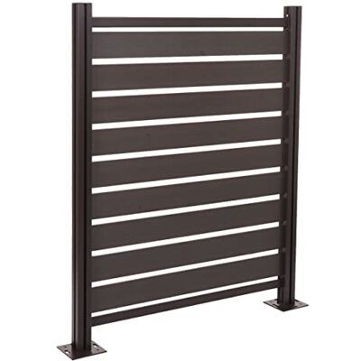 Mendler Alu Mülltonnen-Zaun HWC-K57, Basiselement Mülltonnenverkleidung, Holzoptik erweiterbar 130x110x6cm anthrazit Mendler Alu Mülltonnen-Zaun HWC-K57, Basiselement Mülltonnenverkleidung, Holzoptik erweiterbar 130x110x6cm anthrazit