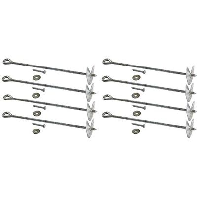 Gartenwelt Riegelsberger Bodenanker Set aus Stahl verzinkt Grundanker zum Eindrehen Erdanker 60 cm, 8 Stück Gartenwelt Riegelsberger Bodenanker Set aus Stahl verzinkt Grundanker zum Eindrehen Erdanker 60 cm, 8 Stück