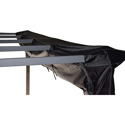 Jet-Line Abdeckplane Pavillon Luxor Abdeckung für Pergola 4x3 m Schwarz Winterplane UV Schutz Witterungsschutz Jet-Line Abdeckplane Pavillon Luxor Abdeckung für Pergola 4x3 m Schwarz Winterplane UV Schutz Witterungsschutz