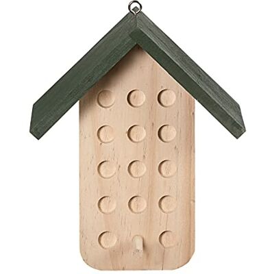 Dehner Natura Premium Wildvogel Futterhaus, Futterstation für Wildvögel, Vogelhaus für Erdnuss-Aufstrich wetterfest / hängend, inkl. Sitzstange / Aufhängevorrichtung, ca. 20.3 x 16.5 x 9 cm, Holz Dehner Natura Premium Wildvogel Futterhaus, Futterstation für Wildvögel, Vogelhaus für Erdnuss-Aufstrich wetterfest / hängend, inkl. Sitzstange / Aufhängevorrichtung, ca. 20.3 x 16.5 x 9 cm, Holz