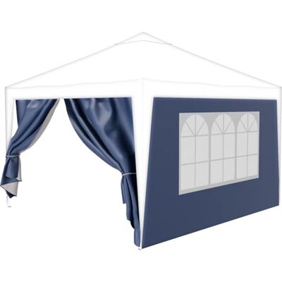 24MOVE ® Pavillon Seitenteile 2er Set 2x3m mit Fenster & Reissverschluss, wasserdicht, blau für Partyzelt, Festzelt, Festivals 24MOVE ® Pavillon Seitenteile 2er Set 2x3m mit Fenster & Reissverschluss, wasserdicht, blau für Partyzelt, Festzelt, Festivals