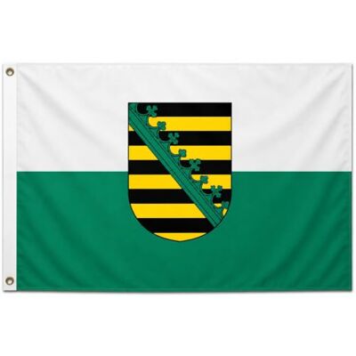 trends4cents Flagge Bundesland Sachsen 250 x 150 cm – Premium Hissflagge mit 3 Metallösen – Wetterfest, UV-beständig & doppelt vernäht – 100% Polyester – Fahne für Fahnenmast, Garten & Events trends4cents Flagge Bundesland Sachsen 250 x 150 cm – Premium Hissflagge mit 3 Metallösen – Wetterfest, UV-beständig & doppelt vernäht – 100% Polyester – Fahne für Fahnenmast, Garten & Events