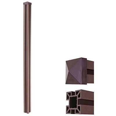 Mendler WPC-Pfosten Sarthe-WPC-Zaun 1,88m braun Pfeiler, Pfahl, Stecksystem Mendler WPC-Pfosten Sarthe-WPC-Zaun 1,88m braun Pfeiler, Pfahl, Stecksystem