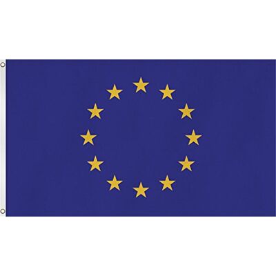 trends4cents Flagge Europa 90 x 150 cm Fahne mit 2 Ösen 100g/m² Stoffgewicht Hissflagge Hissen EXTREM REIßFEST, sehr robust, starke Messing-Ösen umlaufend genäht, ideal als Hissflagge trends4cents Flagge Europa 90 x 150 cm Fahne mit 2 Ösen 100g/m² Stoffgewicht Hissflagge Hissen EXTREM REIßFEST, sehr robust, starke Messing-Ösen umlaufend genäht, ideal als Hissflagge