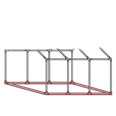 Stabilezelte Bodenrahmen/Grundrohrrahmen für 3x6 Meter Partyzelt Stabilezelte Bodenrahmen/Grundrohrrahmen für 3x6 Meter Partyzelt