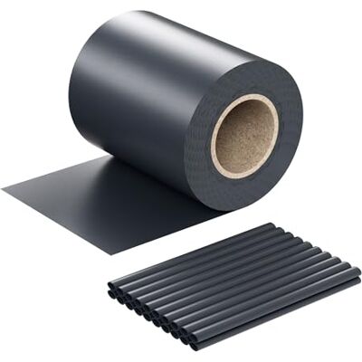 Wiltec Sichtschutz Streifen, 35mx19cm anthrazit aus PVC 650g/m², mit 20 Clips, Zaunfolie Wiltec Sichtschutz Streifen, 35mx19cm anthrazit aus PVC 650g/m², mit 20 Clips, Zaunfolie