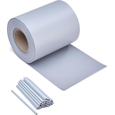 ESTEXO PVC Sichtschutz Streifen 35m Länge Zaunblende Folie Doppelstabmatten Zaun Zaunfolie Grau ESTEXO PVC Sichtschutz Streifen 35m Länge Zaunblende Folie Doppelstabmatten Zaun Zaunfolie Grau