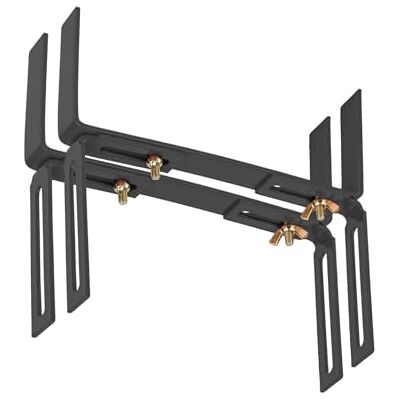 BigDean 2 Blumenkastenhalter anthrazit Standard H-Form Balkonkastenhalter Einfache Befestigung für Pflanzkästen und Blumenkästen, verstellbarer Kastenhalter aus Metall, extrem Robust und langlebig BigDean 2 Blumenkastenhalter anthrazit Standard H-Form Balkonkastenhalter Einfache Befestigung für Pflanzkästen und Blumenkästen, verstellbarer Kastenhalter aus Metall, extrem Robust und langlebig