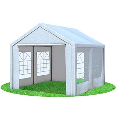 Stabilezelte Partyzelt 3x4 Classic Premium PVC 400 g/m² wasserdicht inkl. Seiten Festzelt Gartenzelt Weiß Stabilezelte Partyzelt 3x4 Classic Premium PVC 400 g/m² wasserdicht inkl. Seiten Festzelt Gartenzelt Weiß