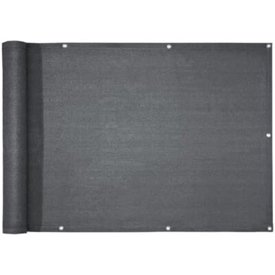 casa pura Balkon Sichtschutz UV-Schutz 90x500cm wetterbeständiges und pflegeleichtes HDPE-Spezialgewebe (Antrazit) casa pura Balkon Sichtschutz UV-Schutz 90x500cm wetterbeständiges und pflegeleichtes HDPE-Spezialgewebe (Antrazit)