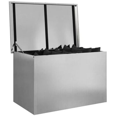 vidaXL Gartenlagerkissenbox Verzinkter Stahl 80 x 50,5 x 50 cm 175 L vidaXL Gartenlagerkissenbox Verzinkter Stahl 80 x 50,5 x 50 cm 175 L