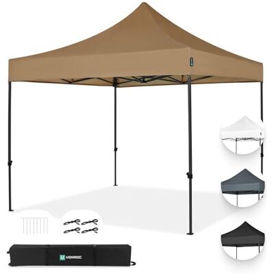 Vonroc - Tenda De Jardim Premium 3x3m - Beige - Modular - Garten Zelt Vonroc - Tenda De Jardim Premium 3x3m - Beige - Modular - Garten Zelt