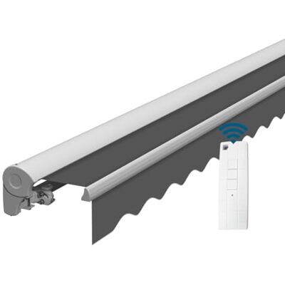 Eclipse Halbkassettenmarkise weiß elektrisch 3,0x2,5m Farbe:Grau Stoff 280g/m² Polyester (PE) UV-Schutz 50+ Kassettenmarkise Gelenkarm Sonnenschutz Markise Sonnenmarkise Balkonmarkise Eclipse Halbkassettenmarkise weiß elektrisch 3,0x2,5m Farbe:Grau Stoff 280g/m² Polyester (PE) UV-Schutz 50+ Kassettenmarkise Gelenkarm Sonnenschutz Markise Sonnenmarkise Balkonmarkise