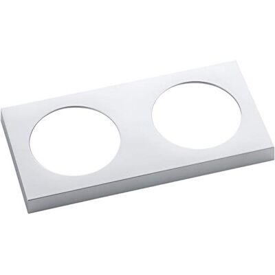 Berker - Integro Pure Steckdosen-Rahmen 2-fach - KS chrom matt galvanisiert - Electrical accessory Berker - Integro Pure Steckdosen-Rahmen 2-fach - KS chrom matt galvanisiert - Electrical accessory