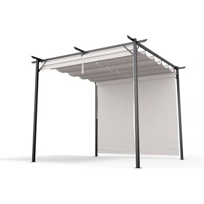 Blumfeldt Pantheon Robust - Pergola - Wetterfeste Stahlrahmen - 3x3m - UV-Schutz - Verstellbare Seitenwände - Einfacher Aufbau Blumfeldt Pantheon Robust - Pergola - Wetterfeste Stahlrahmen - 3x3m - UV-Schutz - Verstellbare Seitenwände - Einfacher Aufbau