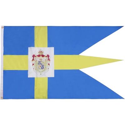 AZ FLAG Flagge Königliche Schweden 150x90 cm Schwedische Fahne 100% Polyester mit Messing-Ösen 110g AZ FLAG Flagge Königliche Schweden 150x90 cm Schwedische Fahne 100% Polyester mit Messing-Ösen 110g