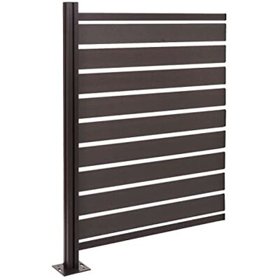 Mendler Alu Mülltonnen-Zaun HWC-K57AM erweiterbar 130x100x6cm anthrazit Erweiterungselement, Mülltonnenverkleidung, Holzoptik Mendler Alu Mülltonnen-Zaun HWC-K57AM erweiterbar 130x100x6cm anthrazit Erweiterungselement, Mülltonnenverkleidung, Holzoptik