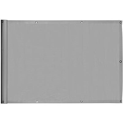 Ventanara ® Balkonverkleidung Sichtschutz PVC blickdichte Balkonumspannung Zaun Verkleidung Blende Windschutz Folie (300 x 75 cm, Grau) Ventanara ® Balkonverkleidung Sichtschutz PVC blickdichte Balkonumspannung Zaun Verkleidung Blende Windschutz Folie (300 x 75 cm, Grau)