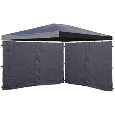 QUICK STAR Set Ersatzdach und 2 Seitenteile für Pavillon 3x4m Grau RAL 7012 Pavillondach Ersatzbezug Seitenwand mit Reißverschluss QUICK STAR Set Ersatzdach und 2 Seitenteile für Pavillon 3x4m Grau RAL 7012 Pavillondach Ersatzbezug Seitenwand mit Reißverschluss