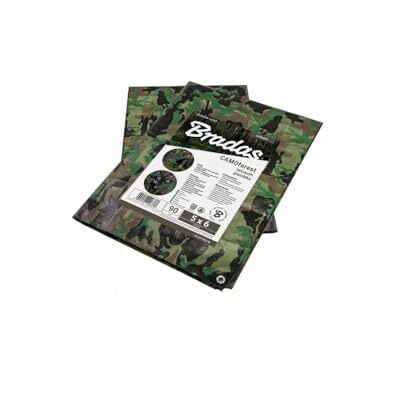 Bradas Tarnplane - 3x4m, 90g/m², Wasserabweisend - Schutz vor Regen & Sonne Bradas Tarnplane - 3x4m, 90g/m², Wasserabweisend - Schutz vor Regen & Sonne